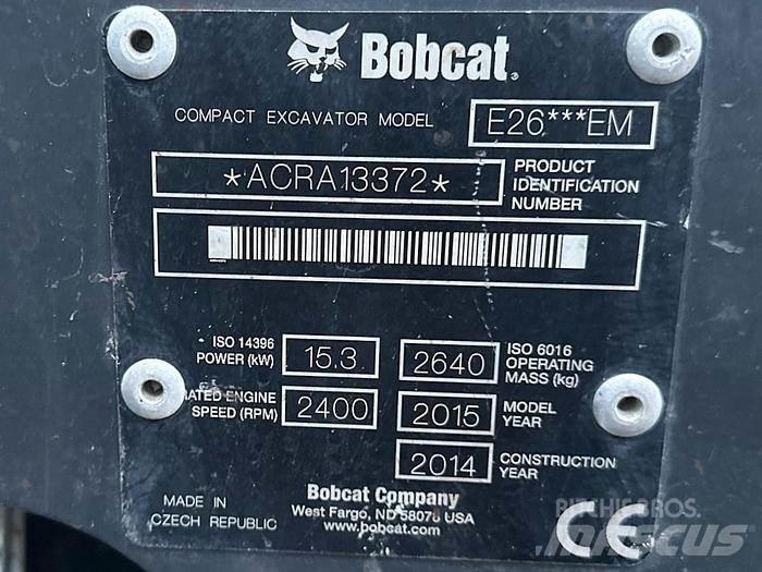 Bobcat E26 Miniescavadeiras