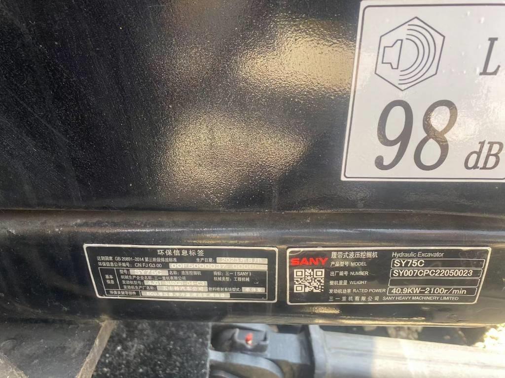 Sany SY75C Escavadeiras de esteiras