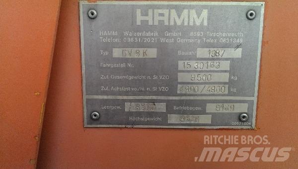 Hamm DV8K Cilindros Compactadores tandem