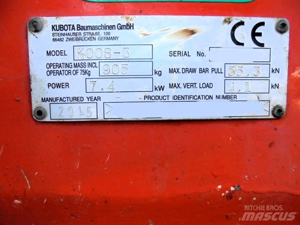 Kubota K 008-3 Miniescavadeiras