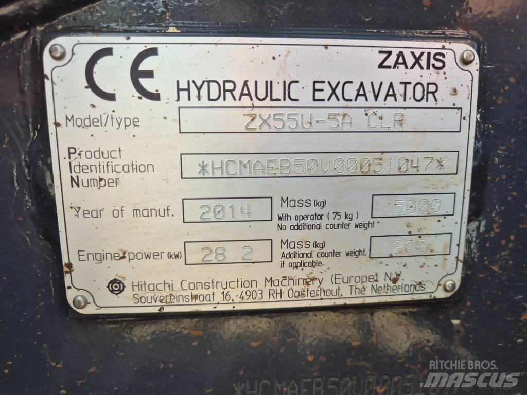 Hitachi ZX55U-5 Miniescavadeiras