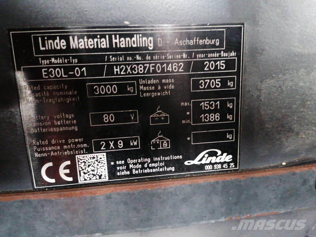 Linde E30L-01 Empilhadores eléctricos
