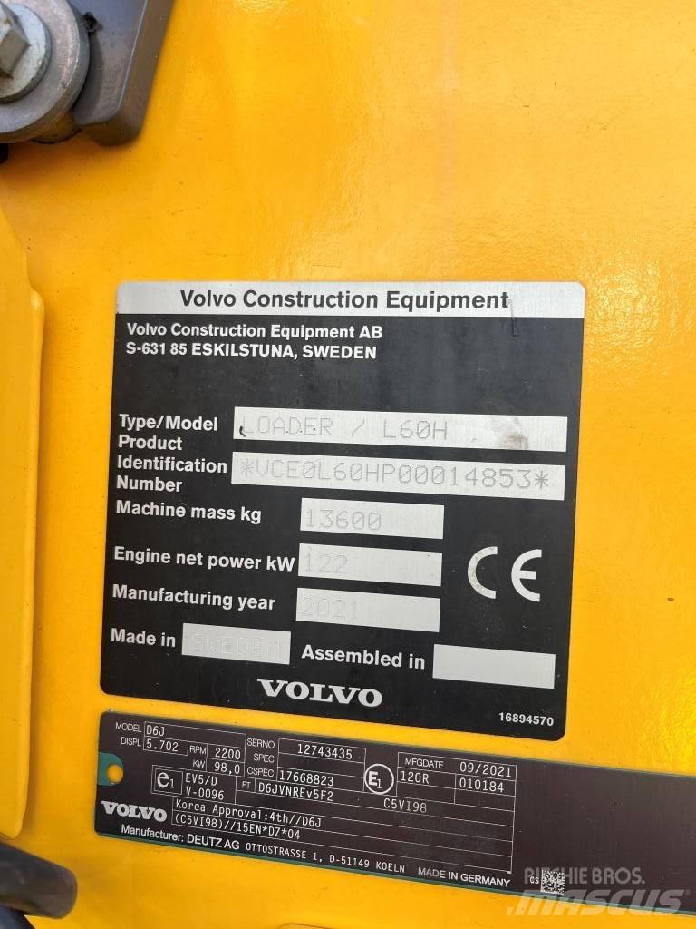 Volvo L60H Carregadeiras de rodas