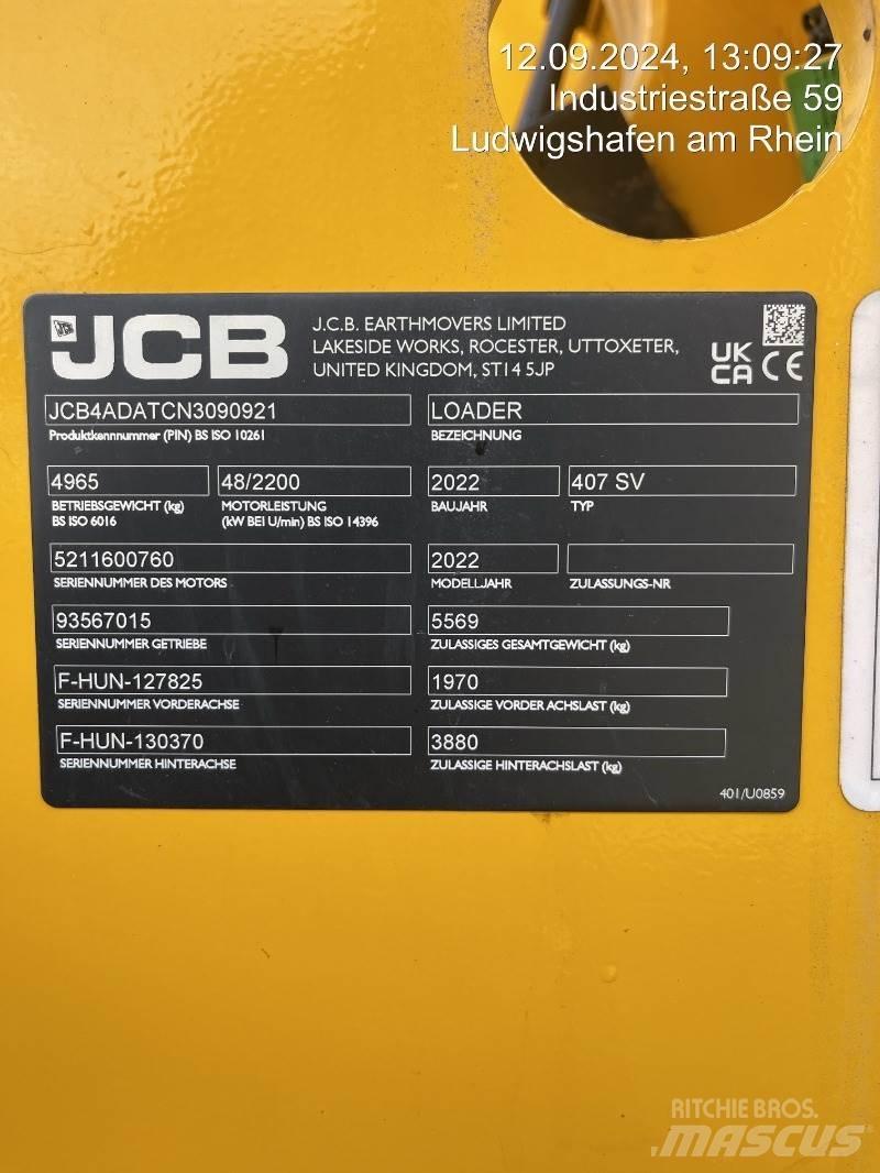 JCB 407 Carregadeiras de rodas