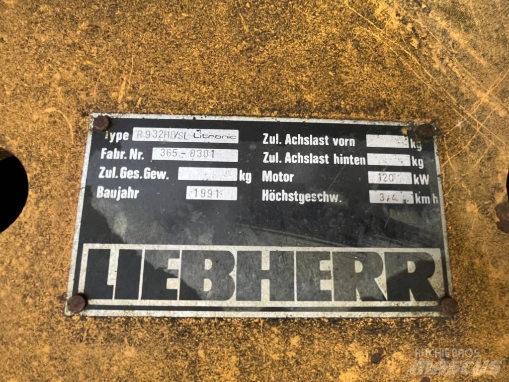 Liebherr 932 Escavadeiras de esteiras