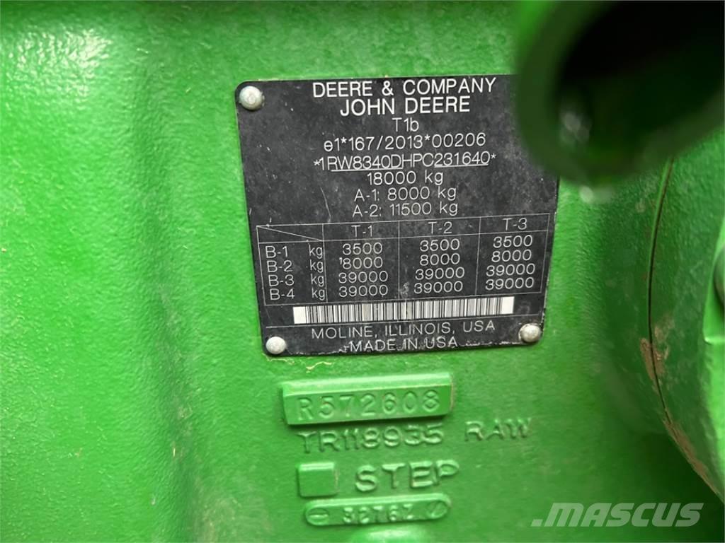 John Deere 8R340 Tratores Agrícolas usados