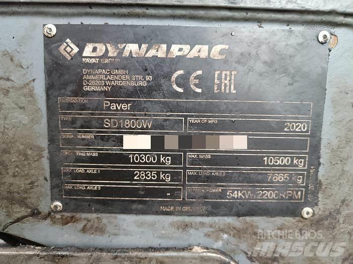 Dynapac SD1800W Espalhadoras de asfalto