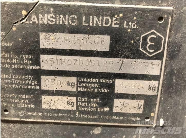 Linde H25D Empilhadores Diesel