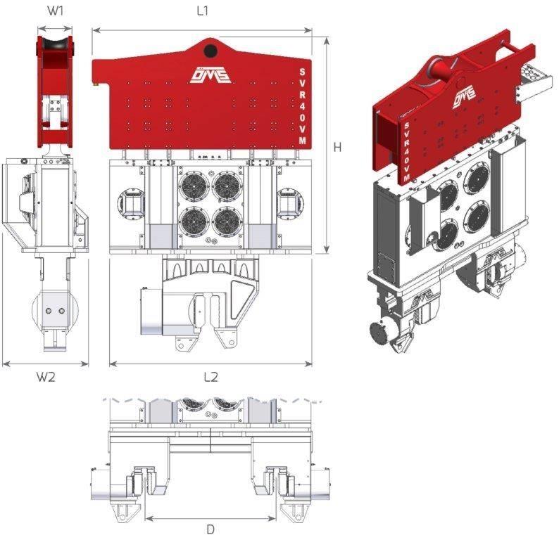  SVR 40VM Bate-estacas vibratório