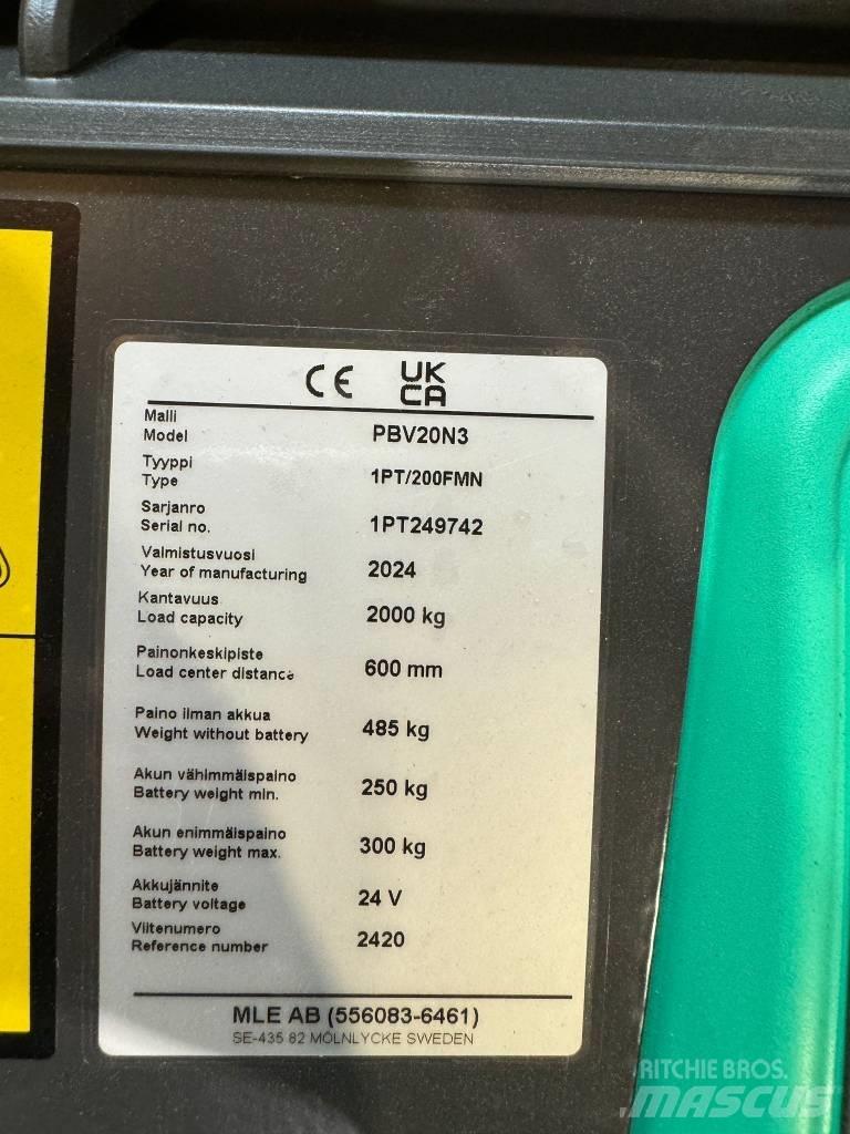 Mitsubishi PBV20N2 Porta-paletes com plataforma