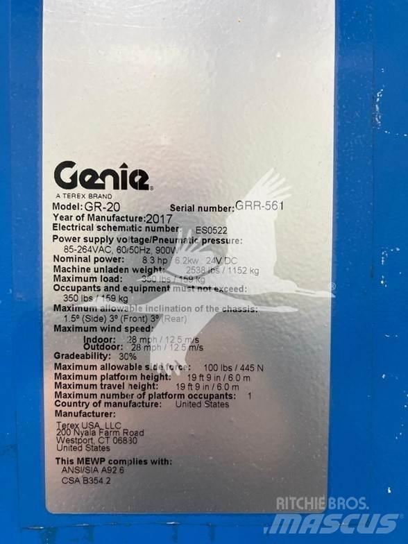 Genie GR20 Plataformas de Mastro Vertical
