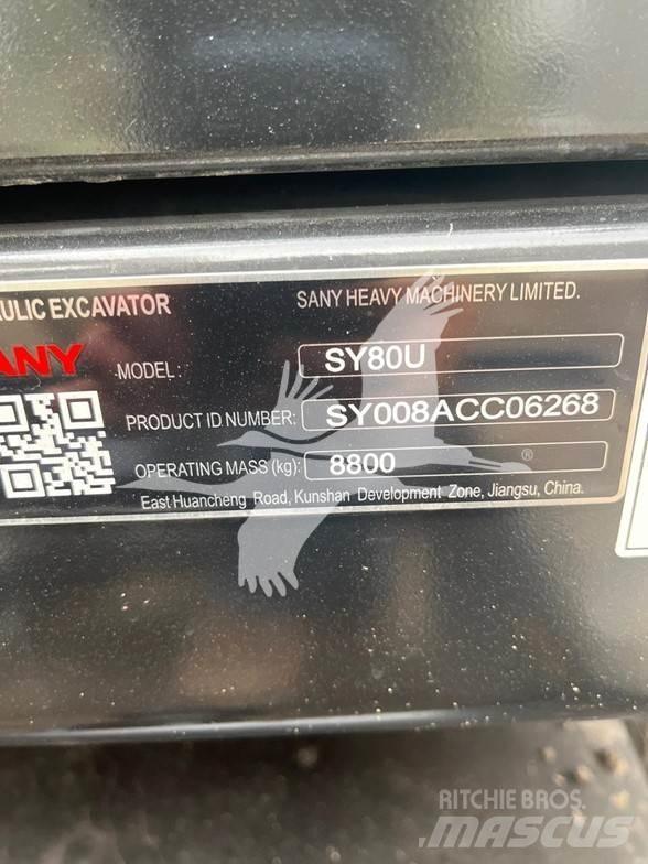 Sany SY80U Escavadeiras de esteiras