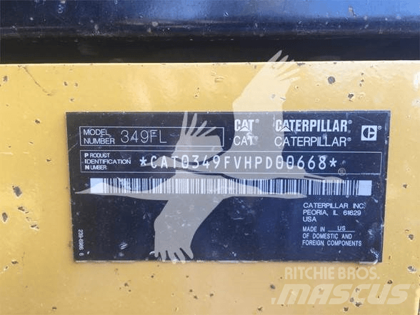 CAT 349FL Escavadeiras de esteiras