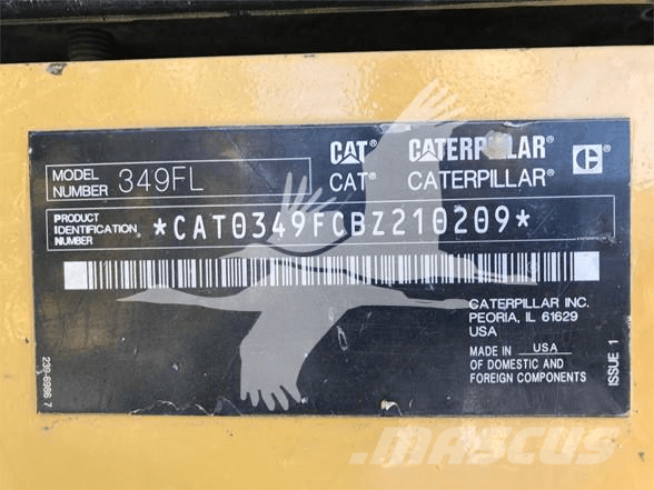 CAT 349FL Escavadeiras de esteiras