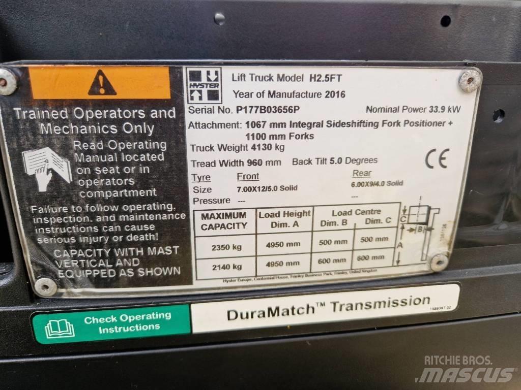 Hyster H2,5FT Empilhadores Diesel