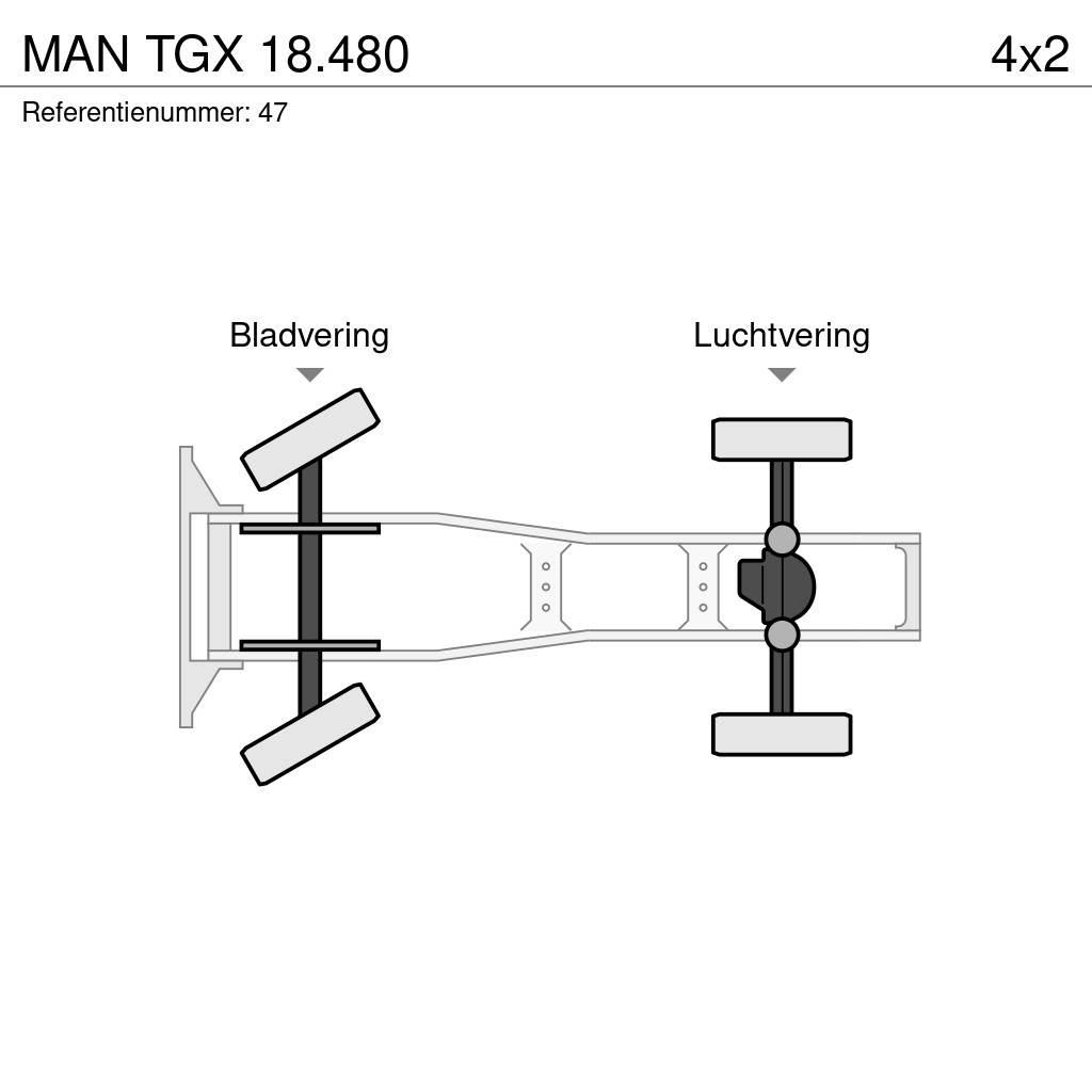 MAN TGX 18.480 Cavalos Mecânicos