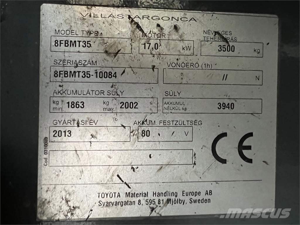 Toyota 8FBMT35 Empilhadores eléctricos