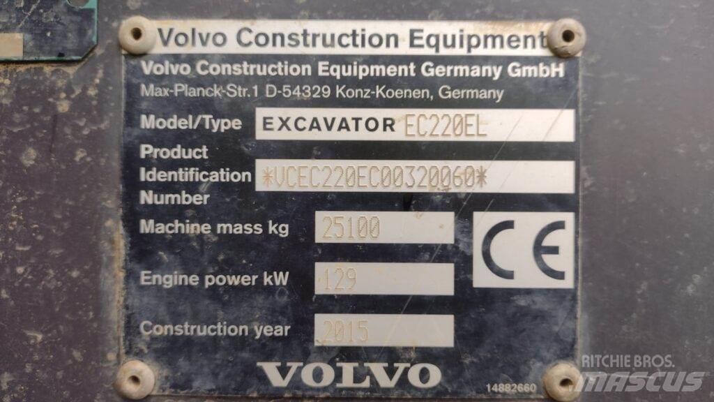 Volvo EC220EL Escavadeiras de esteiras
