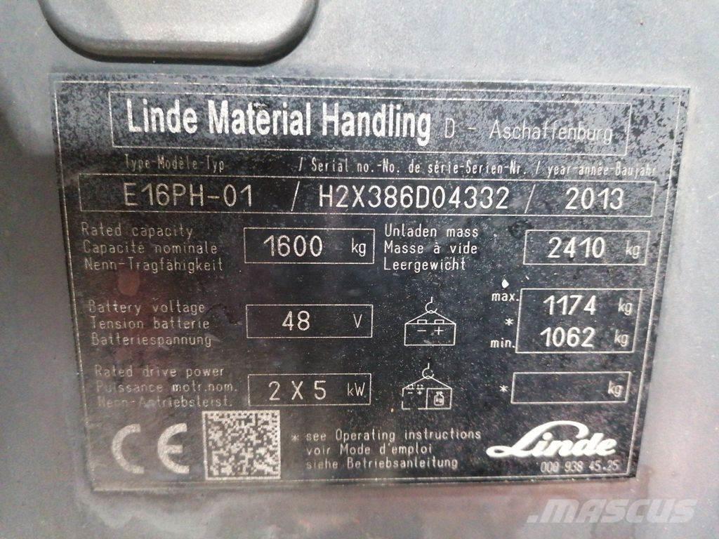 Linde E16PH-01 Empilhadores eléctricos