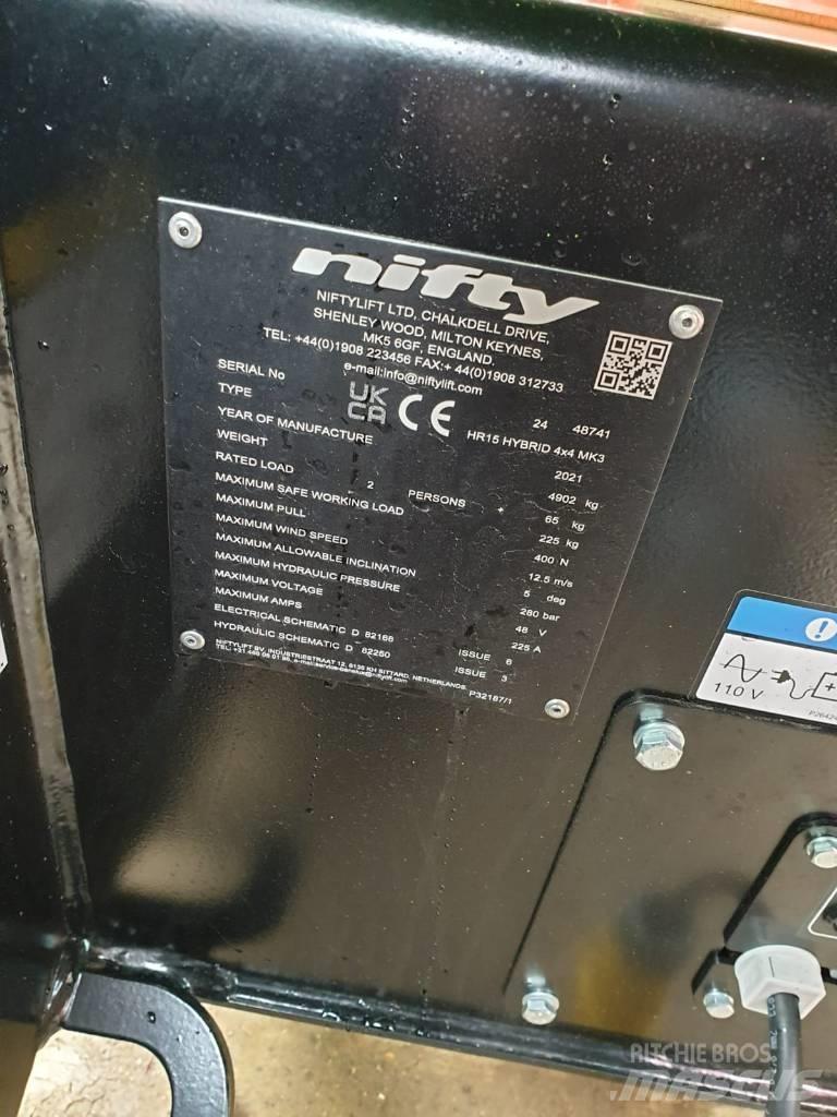 Niftylift HR15 Elevadores braços articulados