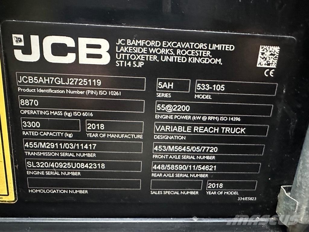 JCB 533-105 Manipulador telescópico