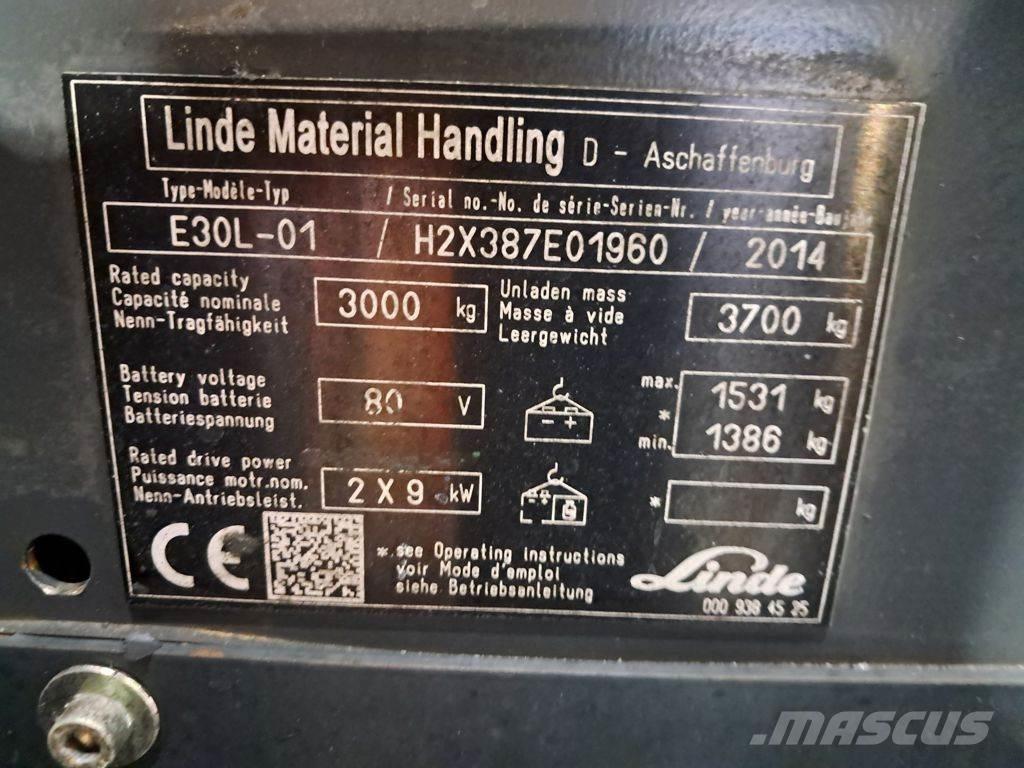 Linde E30L-01 Empilhadores eléctricos