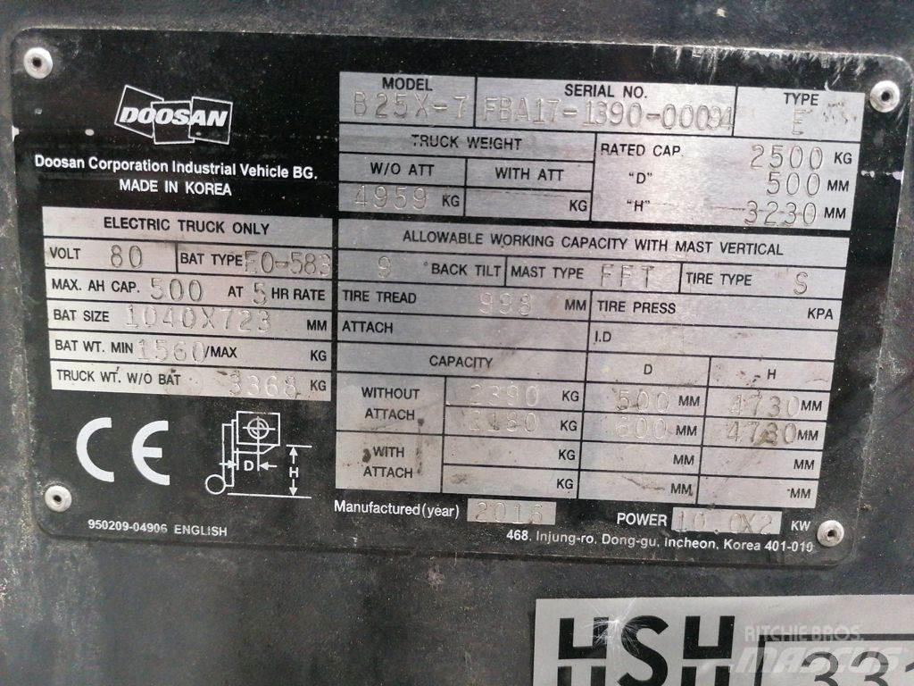 Doosan B25X-7 Empilhadores eléctricos