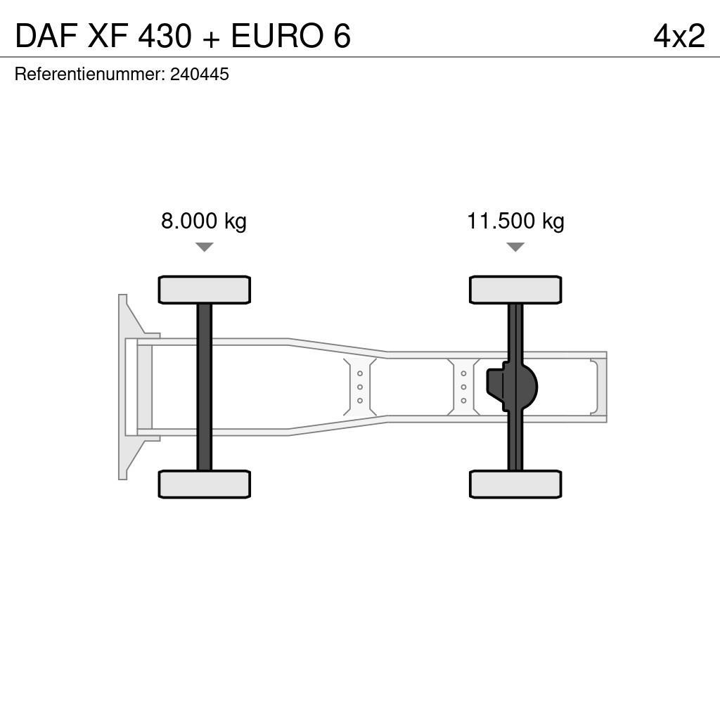 DAF XF 430 + EURO 6 Cavalos Mecânicos