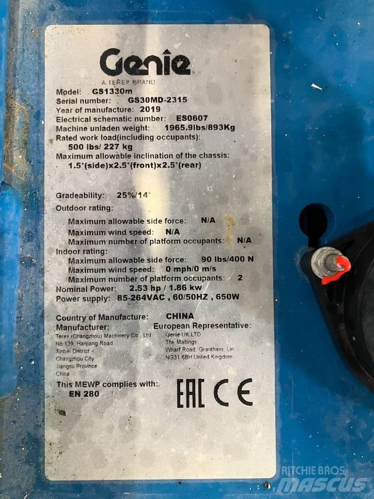 Genie GS 1330 Elevadores de tesoura