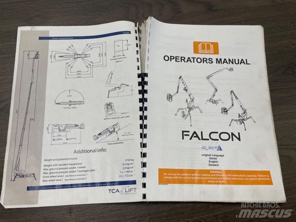 Falcon Spider FS 290 Elevadores braços Telescópicos