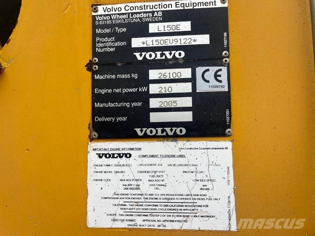 Volvo L 150 E Carregadeiras de rodas