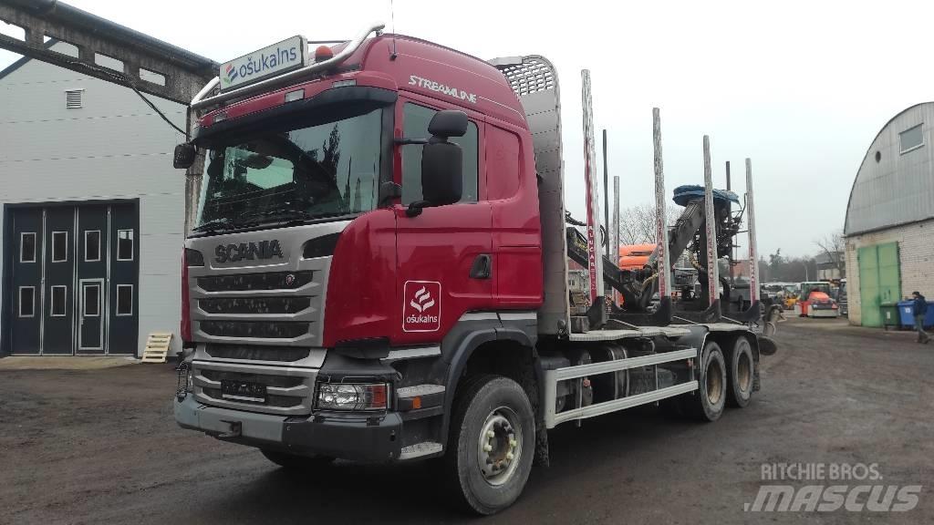 Scania R410 Caminhões de transporte de troncos