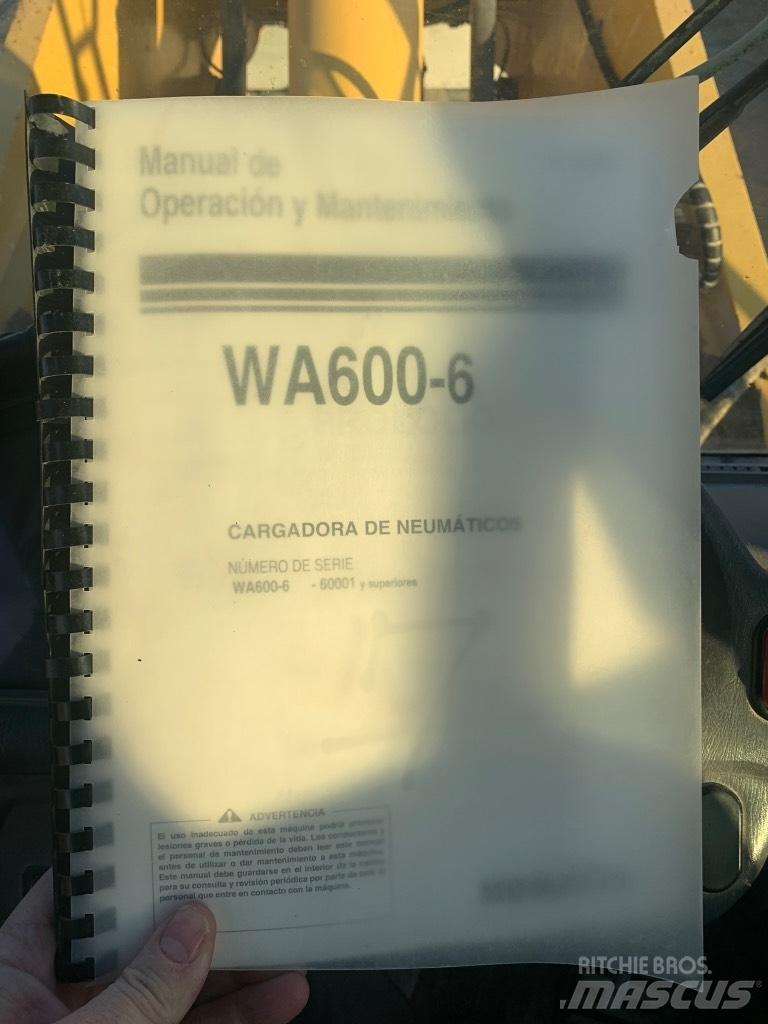 Komatsu Wa600-6 Carregadeiras de rodas
