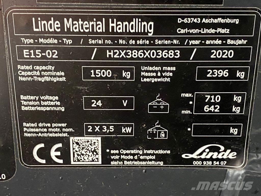 Linde E15-02 Empilhadores eléctricos