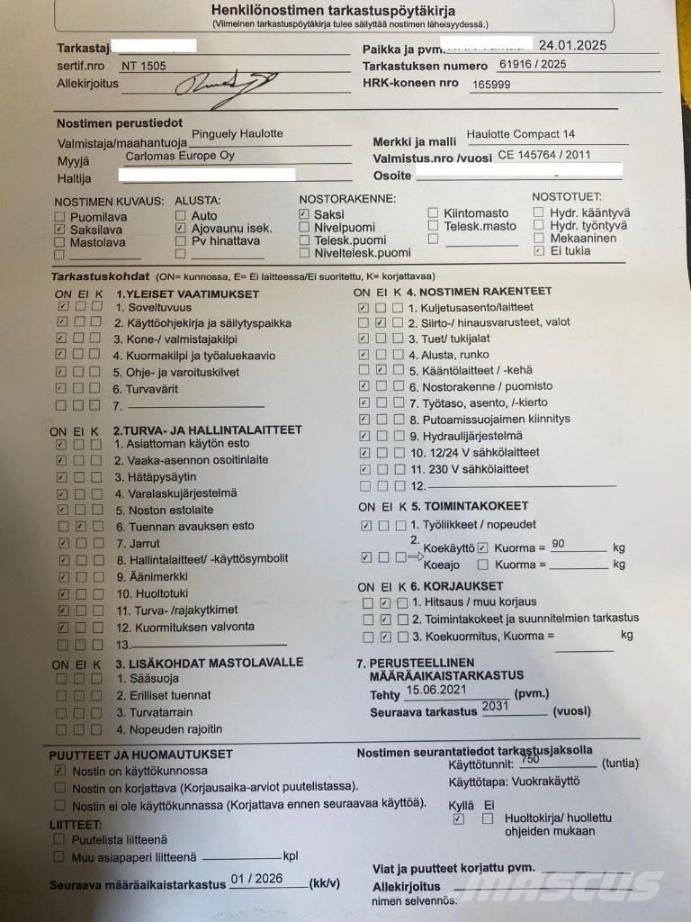Haulotte Compact 14 Elevadores de tesoura