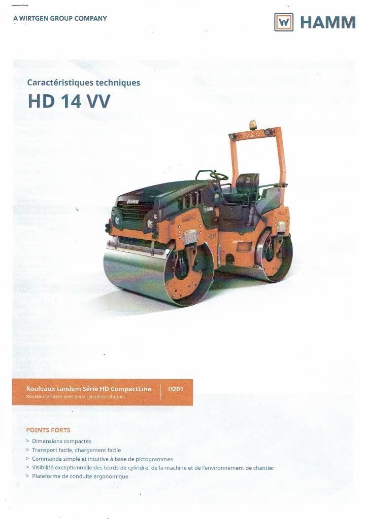Hamm HD 14 VV Cilindros Compactadores tandem