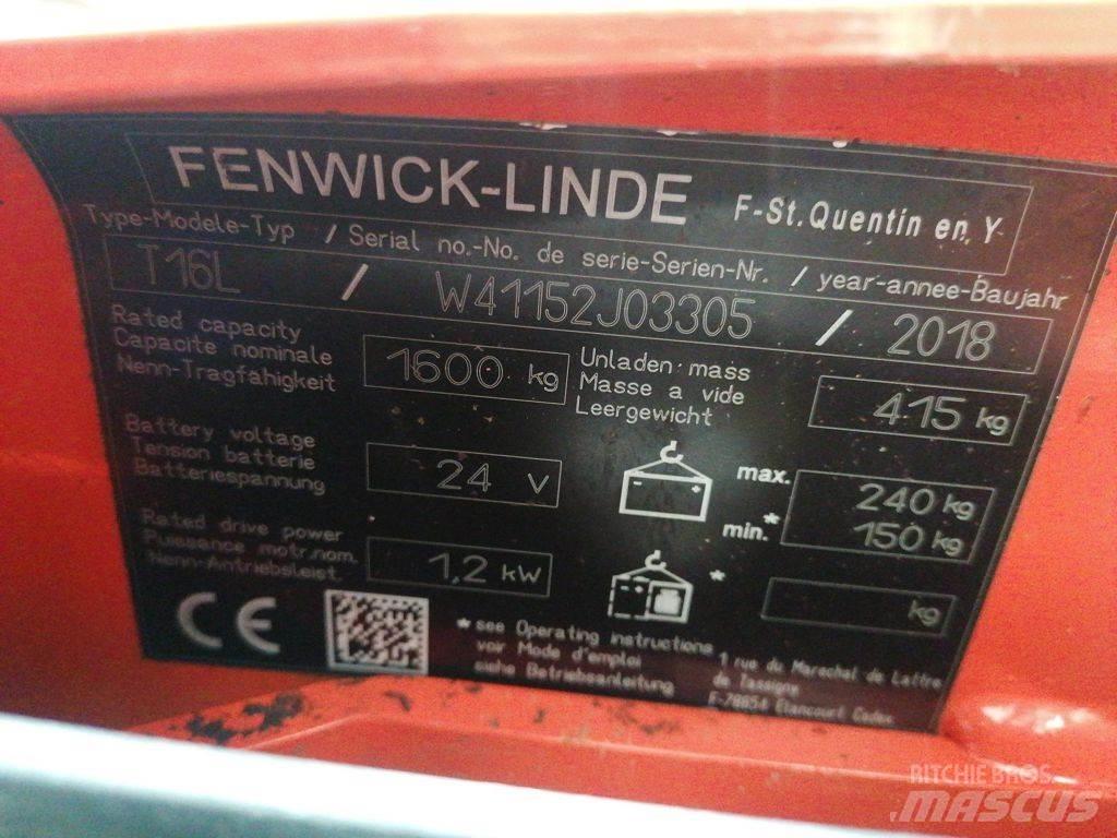Linde T16L Porta palettes