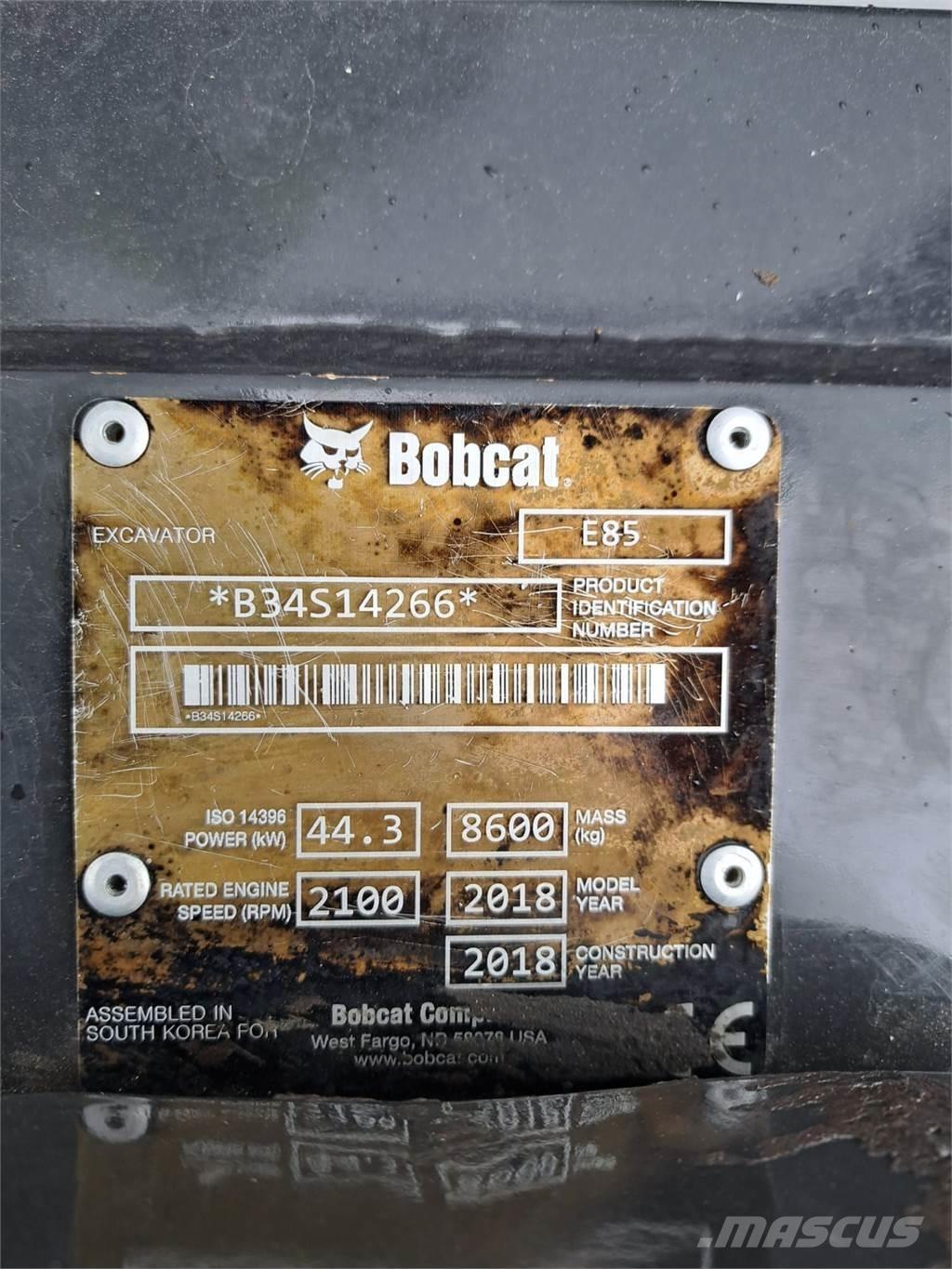 Bobcat E85 Miniescavadeiras