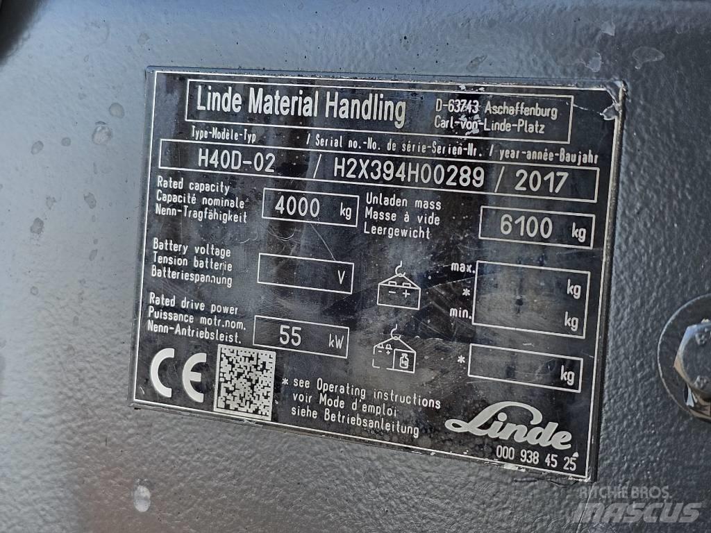 Linde H40D-02 Empilhadores Diesel