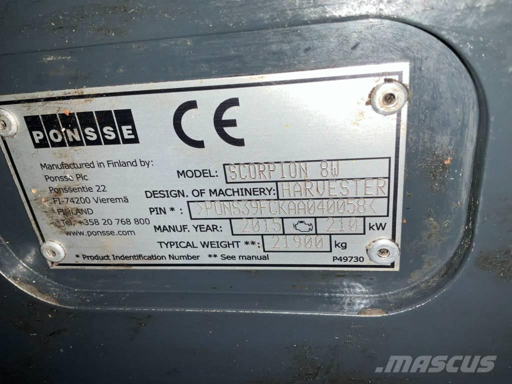 Ponsse SCORPION 8W Processadores florestais