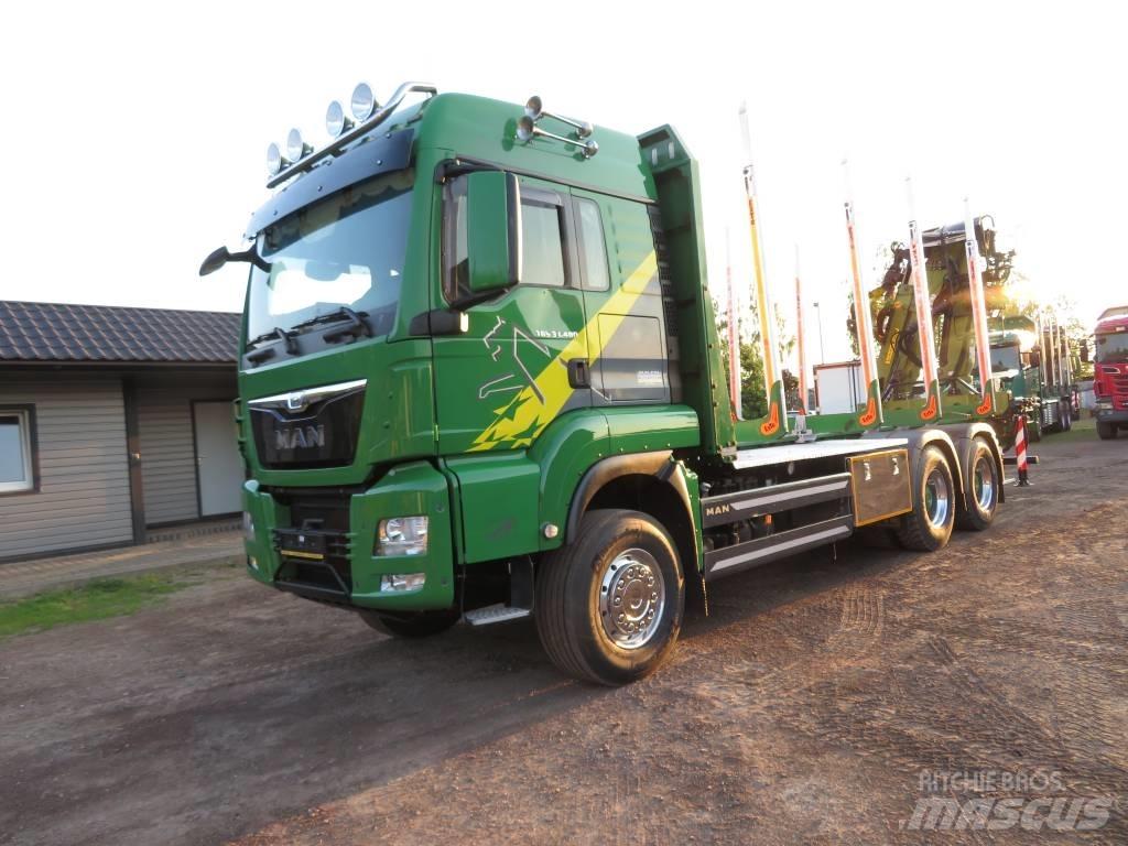 MAN 33.480 Caminhões de transporte de troncos