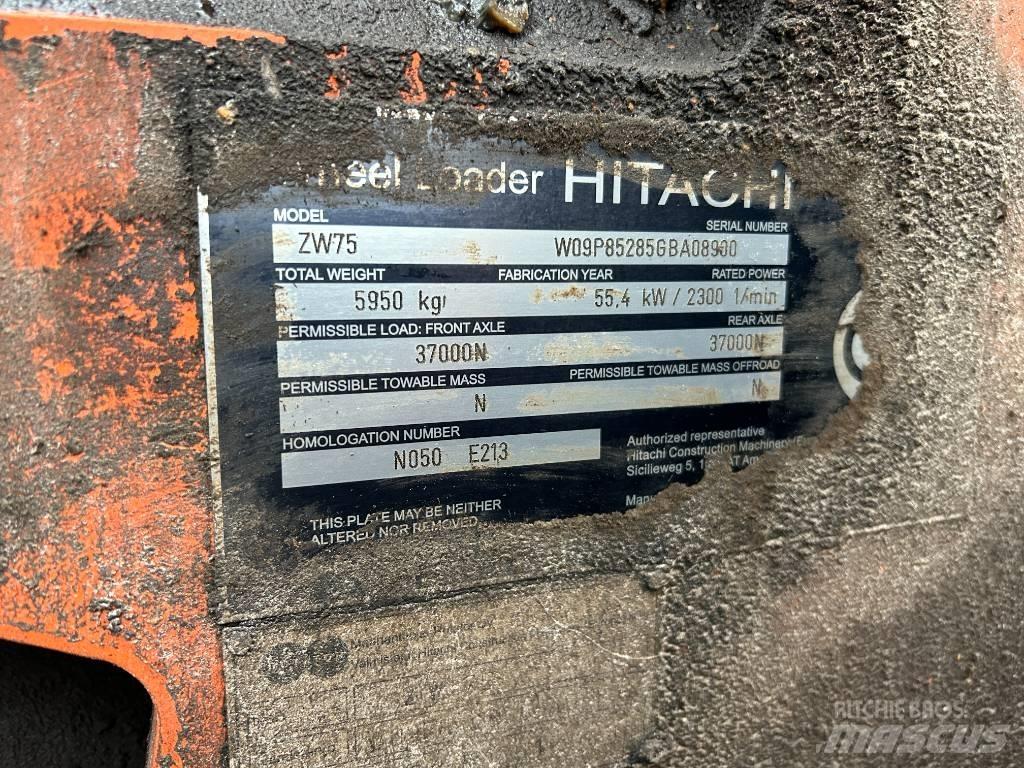 Hitachi ZW 75 Carregadeiras de rodas