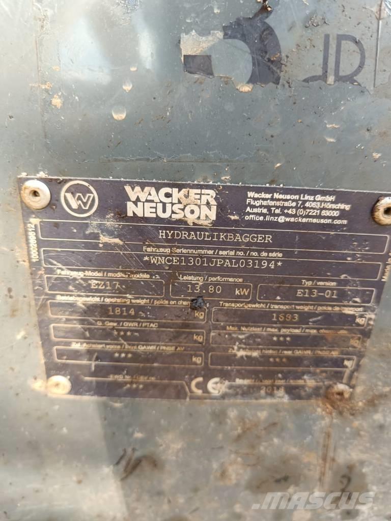 Wacker Neuson EZ 17 Miniescavadeiras