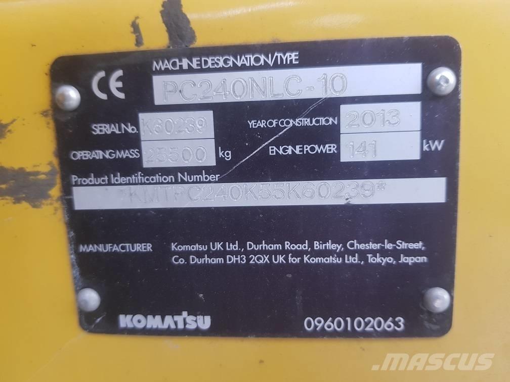 Komatsu PC240NLC-10 Escavadeiras de esteiras