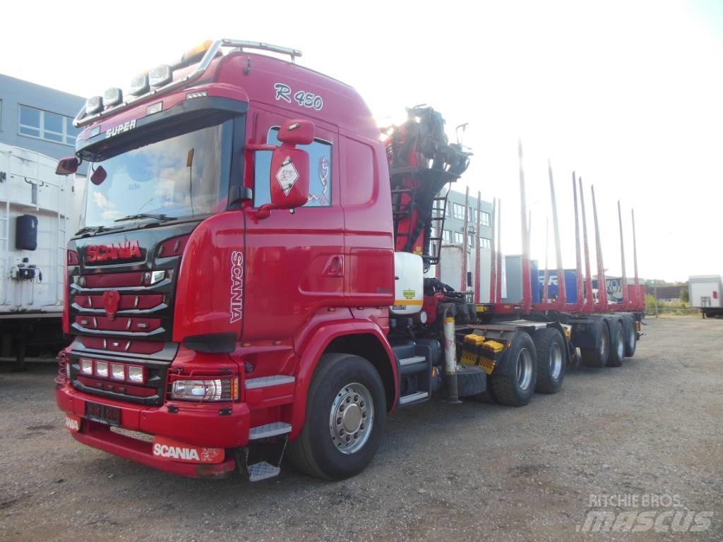 Scania R 450 Caminhões de transporte de troncos