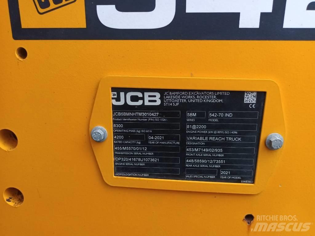 JCB 542-70 IND Carregadoras rodas telescópicas