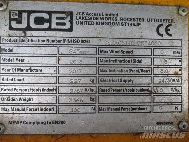 JCB S4550E Elevadores de tesoura