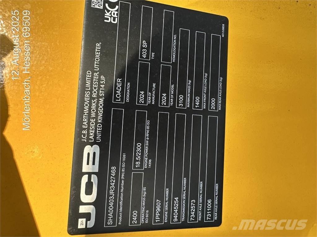 JCB 403 Carregadeiras de rodas