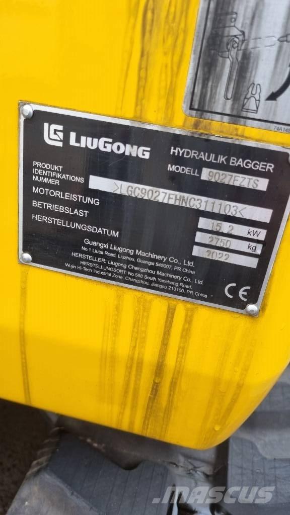 LiuGong 9027 F Miniescavadeiras
