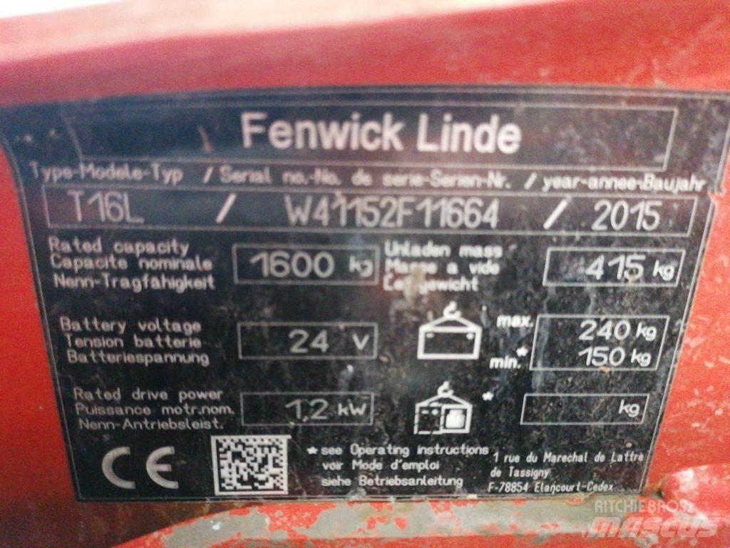 Linde T16L Movimentadores manuais de palettes